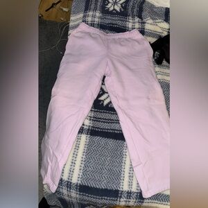 pink aritzia sweatpants